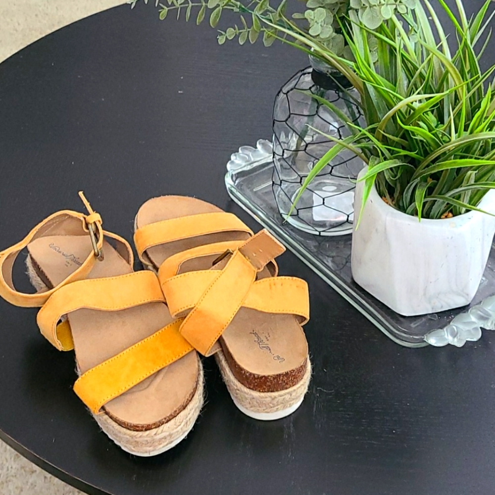 Universal Thread Ankle Strap Wedges - image 1